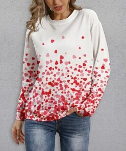 Deals ๐งจ PixieLady White & Pink Hearts Sweatshirt - ๐ฉ Women โ